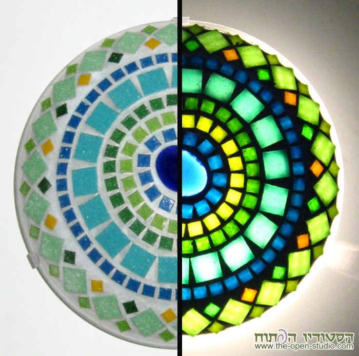 עבודת mosaic-lamps