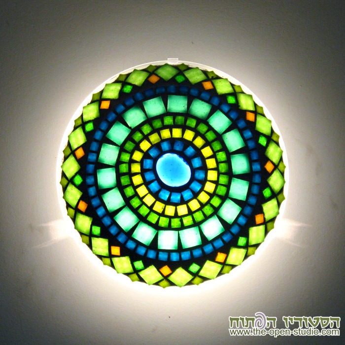 עבודת mosaic-lamps