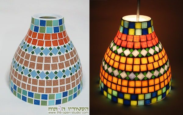 עבודת mosaic-lamps