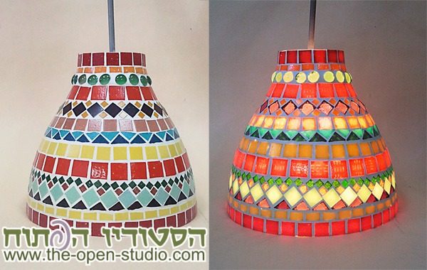 עבודת mosaic-lamps