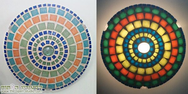 עבודת mosaic-lamps