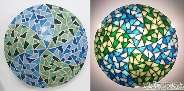 עבודת mosaic-lamps