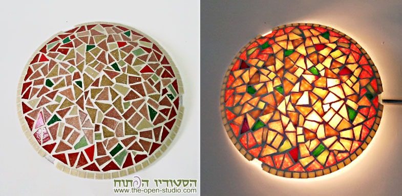 עבודת mosaic-lamps