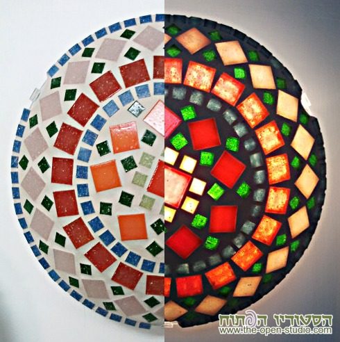 עבודת mosaic-lamps