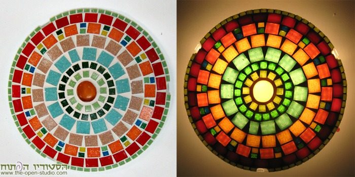 עבודת mosaic-lamps