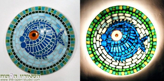 עבודת mosaic-lamps